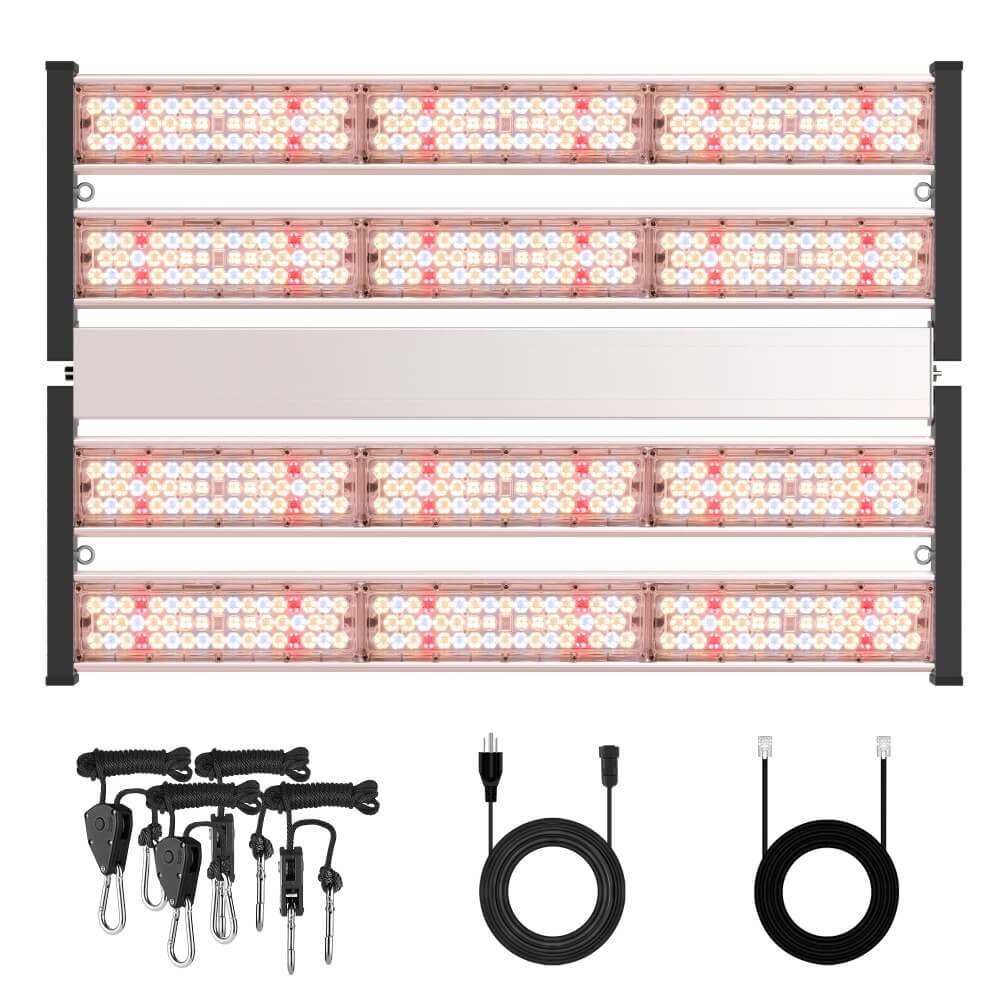 PHLIZON Grow Light PHLIZON PH-FD04-I 1000W Full-spectrum Dimmable LED Grow Light with Optical Lens Improved Lighting Uniformity PH-FD04-I