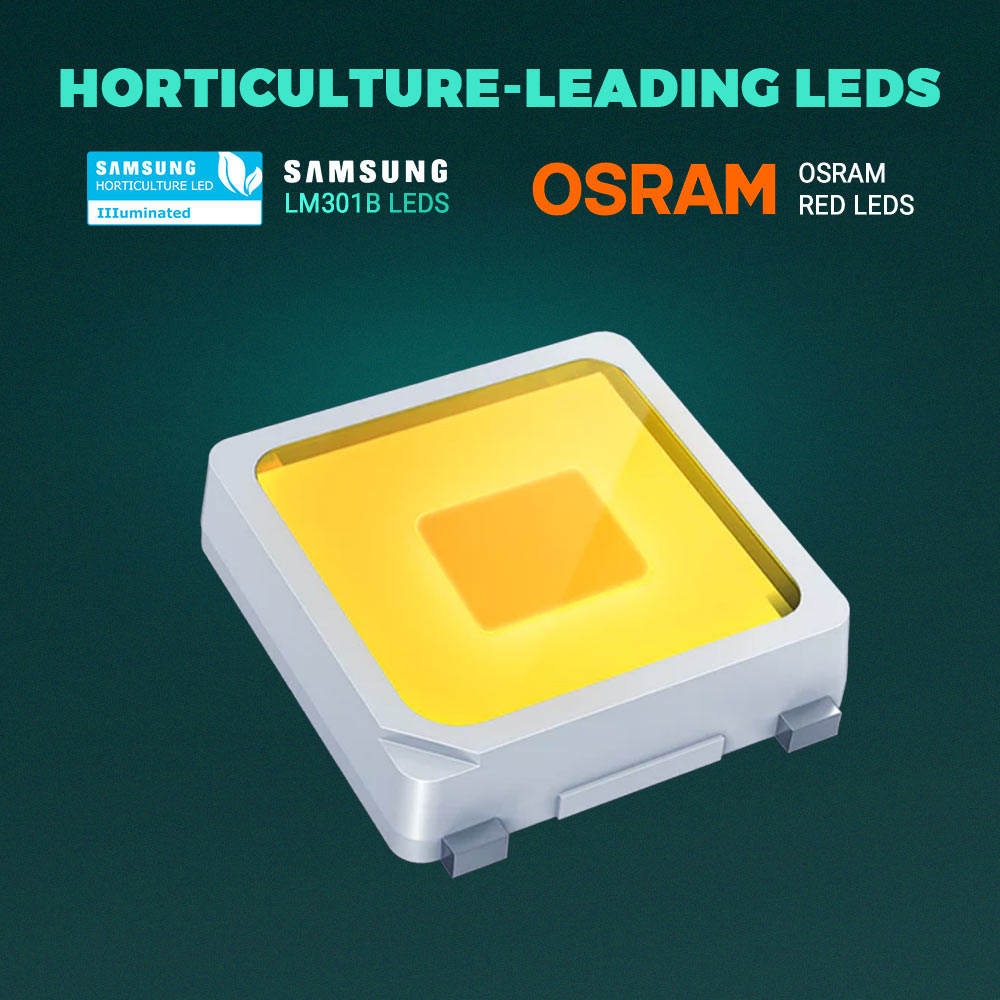 PHLIZON FD7500 720W Full-spectrum Dimmable LED Grow Light with Samsung 301B/Osram LED